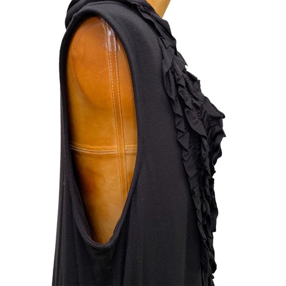 Yummie Tummie Black sleeveless maternity top - Picture 6 of 11